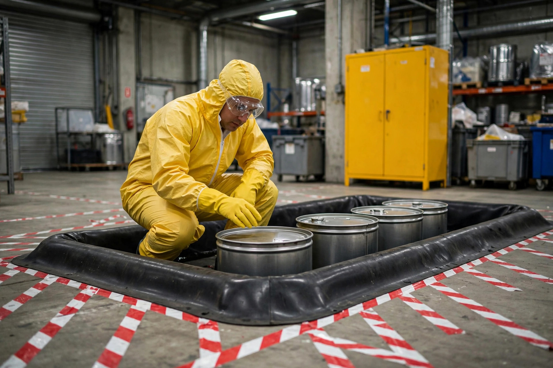 Hazmat segregation storage area