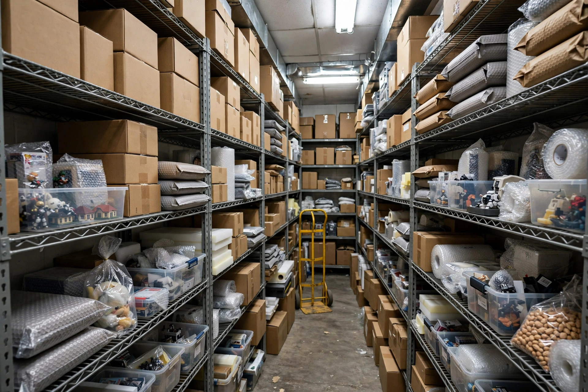 eBay seller packing station