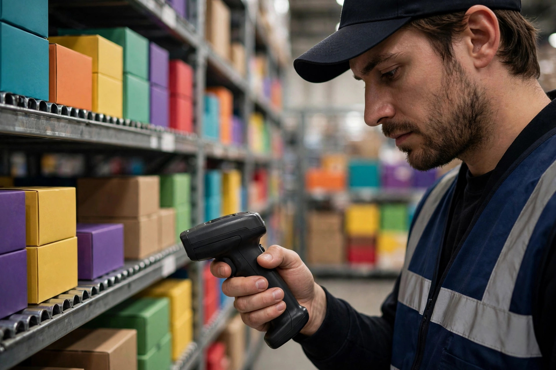 Cycle counting inventory with a handheld terminal